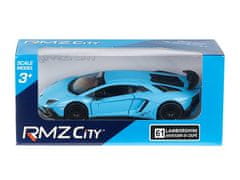 Carmotion Model 1:32, RMZ Lamborghini Aventador LP750-4 SV, modra