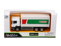 Carmotion Model 1:64, SCANIA P-Series, tovornjak Castrol, bel