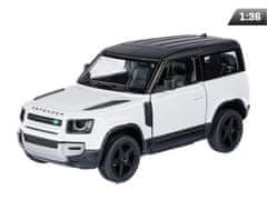 Carmotion Model 1:36, Kinsmart, Land Rover Defender, bel (A747LRDBI)