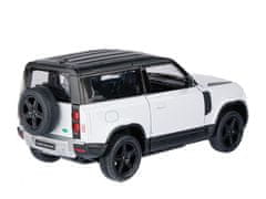 Carmotion Model 1:36, Kinsmart, Land Rover Defender, bel (A747LRDBI)