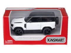 Carmotion Model 1:36, Kinsmart, Land Rover Defender, bel (A747LRDBI)