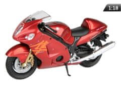 Carmotion Model 1:18, SUZUKI HAYABUSA, rdeč (M144SUHAYAC)