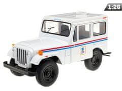 Carmotion Model 1:26, 1971 Jeep DJ-5B, izdaja USPS, bel (A11765)