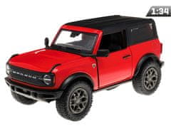 Carmotion Model 1:34, 2022 Ford Bronco Hard Top, rdeč (A11768C)