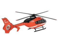 Carmotion Model 1:43, gasilski helikopter EC-135, rdeč