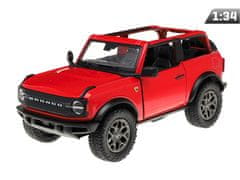 Carmotion Model 1:34, 2022 Ford Bronco Open Top, rdeč (A11767C)