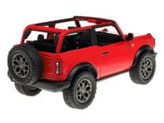 Carmotion Model 1:34, 2022 Ford Bronco Open Top, rdeč (A11767C)