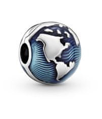 Pandora Srebrna sponka Blue Planet 799429C01