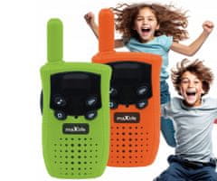 maXlife MXWT-100 walkie talkie komplet, oranžen/zelen