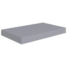 Vidaxl Stenske police 2 kosa sive 40x23x3,8 cm MDF