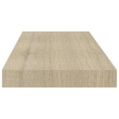 Vidaxl Stenska polica barva hrasta 60x23,5x3,8 cm MDF