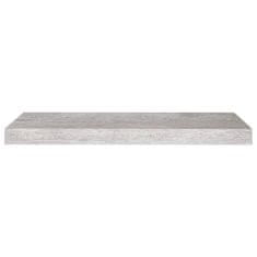 Vidaxl Stenske police 2 kosa betonsko sive 60x23,5x3,8 cm MDF