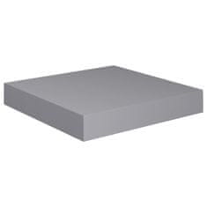 Vidaxl Stenska polica siva 23x23,5x3,8 cm MDF