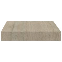 Vidaxl Stenska polica barva hrasta 23x23,5x3,8 cm MDF