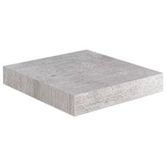 Vidaxl Stenske police 2 kosa betonsko sive 23x23,5x3,8 cm MDF