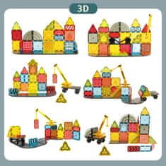 Magnetic Tiles Magnetni gradbeni set Dream Builder 88 delni set - Magnetic Tiles