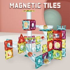 Magnetic Tiles Magnetni gradbeni set Marble Roller II 56 delni set - Magnetic Tiles