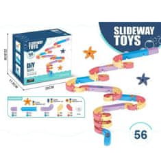 CAB Toys Slideway - Tobogan za otroke v kadi 56 delov