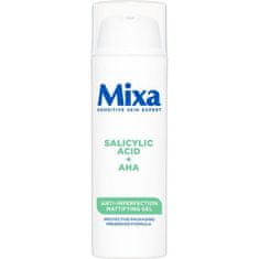 Mixa Salicylic Acid + AHA Anti-Imperfection Mattifying Gel mat gel za obraz proti nepravilnostim 50 ml za ženske