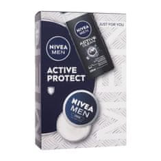 Nivea Men Active Protect Set krema za obraz, telo in roke Men Creme 75 ml + gel za prhanje Men Active Clean 250 ml za moške