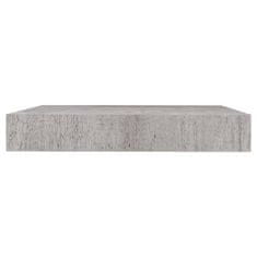 Vidaxl Stenske police 4 kosi betonsko sive 23x23,5x3,8 cm MDF