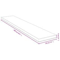 Vidaxl Stenska polica 100x20x4 cm bambus