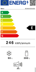 Beko vgradni hladilnik BCNE400E40SN, 193cm