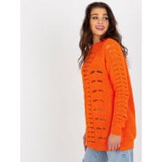 Badu Oranžen ženski oversized pulover KUNI BA-SW-8056.21P_397241 Univerzalni