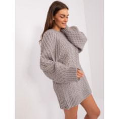 Wool Fashion Ženska obleka z oprsjem ALGERA siva AT-SW-2367-2.64P_401622 Univerzalni