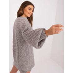 Wool Fashion Ženska obleka z oprsjem ALGERA siva AT-SW-2367-2.64P_401622 Univerzalni