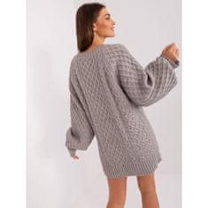 Wool Fashion Ženska obleka z oprsjem ALGERA siva AT-SW-2367-2.64P_401622 Univerzalni