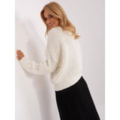 Wool Fashion Ženska jopica z našitki RELLA ecru AT-SW-2350.91P_401617 Univerzalni