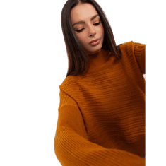 Wool Fashion Ženski pulover BLOITA svetlo rjave barve AT-SW-2368.36X_401716 Univerzalni