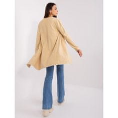 Wool Fashion Ženski pulover z dolgimi rokavi UNA beige AT-SW-2333.31X_401719 Univerzalni