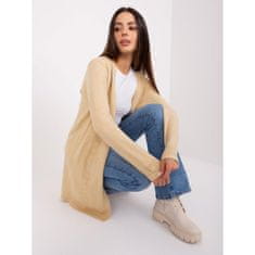 Wool Fashion Ženski pulover z dolgimi rokavi UNA beige AT-SW-2333.31X_401719 Univerzalni