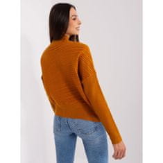 Wool Fashion Ženski pulover BLOITA svetlo rjave barve AT-SW-2368.36X_401716 Univerzalni