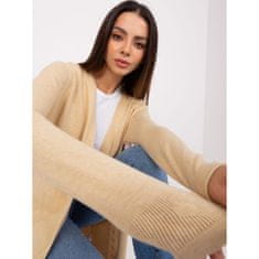 Wool Fashion Ženski pulover z dolgimi rokavi UNA beige AT-SW-2333.31X_401719 Univerzalni