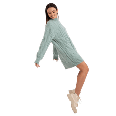 Wool Fashion Ženska obleka z rolojem LERSHA mint AT-SW-2367-1.35P_401637 Univerzalni