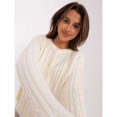 Wool Fashion Ženski pulover CARA ecru AT-SW-2346-2.99P_403199 Univerzalni