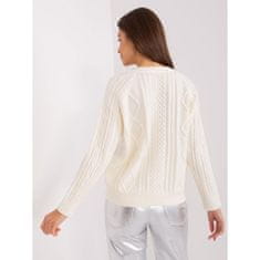 Wool Fashion Ženski pulover CARA ecru AT-SW-2346-2.99P_403199 Univerzalni