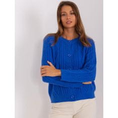 Wool Fashion Ženski karirasti pulover DALT kobaltno modre barve AT-SW-2346-2.99P_403213 Univerzalni