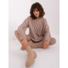 Wool Fashion Ženska pletena jopica HAV beige AT-SW-2363-2.30_403716 Univerzalni