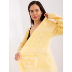 Wool Fashion Ženski dolg pulover CHEF svetlo rumene barve AT-SW-234503.00P_403543 Univerzalni