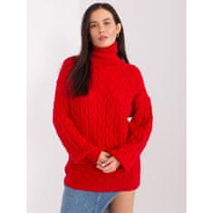 Wool Fashion Ženski pulover z rolojem PIAS rdeča AT-SW-2348.95_403568 Univerzalni