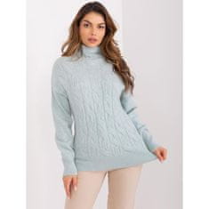 Wool Fashion Ženski pulover z rolojem SEW light mint AT-SW-23401.97P_404535 Univerzalni