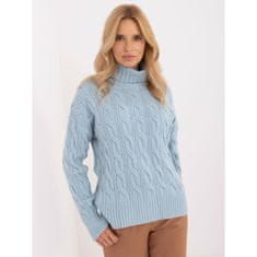 Wool Fashion Ženski pulover brez naramnic svetlo modra AT-SW-23445.00_408959 Univerzalni