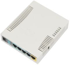 Mikrotik RouterBOARD RB951Ui-2HnD 128 MB RAM/ 600 MHz/ 5x LAN/ 1x USB/ MIMO (2x2)/ 2,4Ghz 802b/g/n/, 1x PoE, vključno z L4