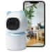 Immax NEO LITE SMART Varnostna notranja kamera BABY, 355° 50°, P/T, Wi-Fi, 4MP, modra, TUYA