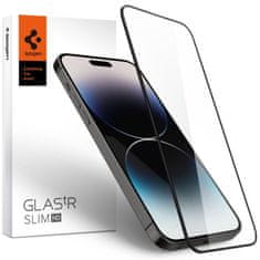 Spigen Glas.Tr Slim Full Cover zaščitno steklo za iPhone 14 Pro, črna