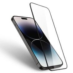 Spigen Glas.Tr Slim Full Cover zaščitno steklo za iPhone 14 Pro, črna